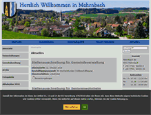 Tablet Screenshot of mehrnbach.at